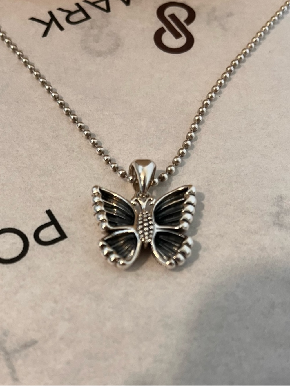 LAGOS PRE-LOVED AUTHENTIC “RARE WONDERS” STERLING SILVER BUTTERFLY NECKLACE - Picture 13 of 15